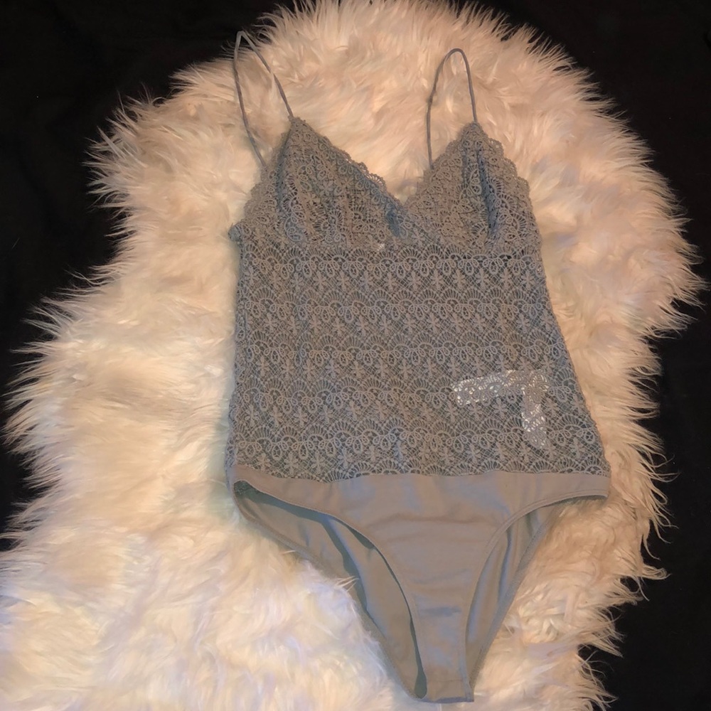 Zara shear lace bodysuit